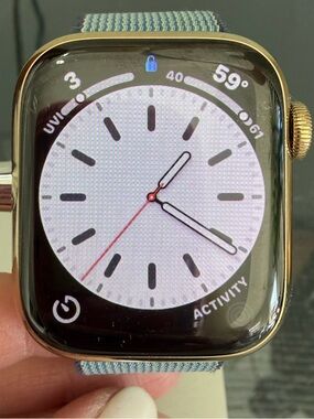 Apple Watch Series 7 41mm Gold Stainless Steel GPS + Cellular 32GB
